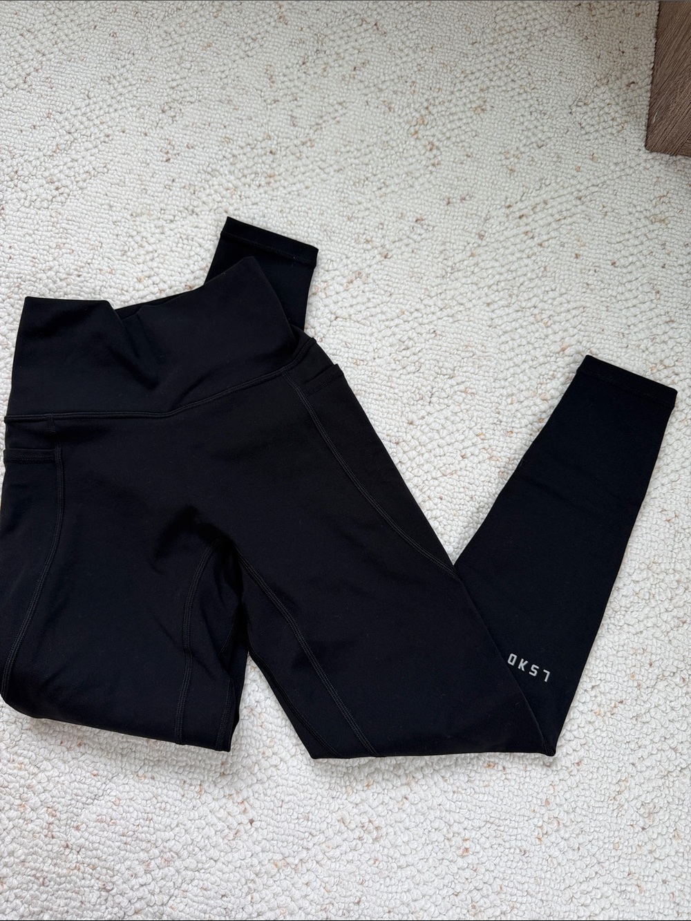 High-Waist Black Performance Leggings